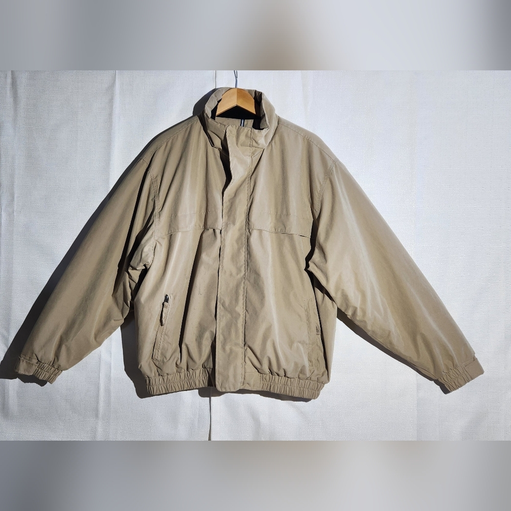 Covington Jacket Mens 90s Zipper Bomber. Size: XL Color: Tan